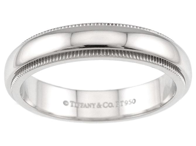 Autre Marque Tiffany & Co. Milgrain Ring aus Platin - Ansicht 2