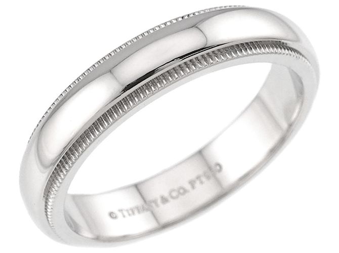 Autre Marque Tiffany & Co. Milgrain Ring aus Platin - Ansicht 4