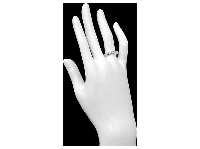 Autre Marque Tiffany & Co. Milgrain Ring aus Platin - Ansicht 6