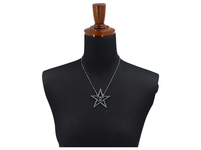 Collana Chanel Star Coco Mark con strass - vista 5