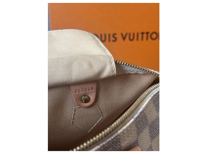 Borsa Louis Vuitton Speedy 30 Damier Azur - vista 12