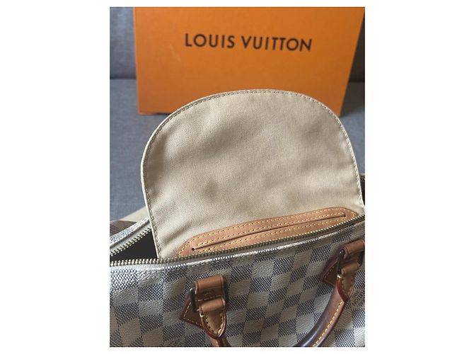Borsa Louis Vuitton Speedy 30 Damier Azur - vista 14