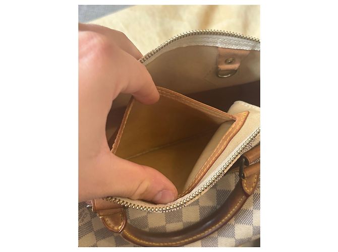 Borsa Louis Vuitton Speedy 30 Damier Azur - vista 15