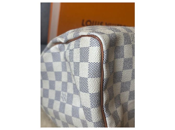 Borsa Louis Vuitton Speedy 30 Damier Azur - vista 17