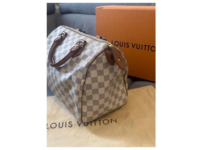 Borsa Louis Vuitton Speedy 30 Damier Azur - vista 2