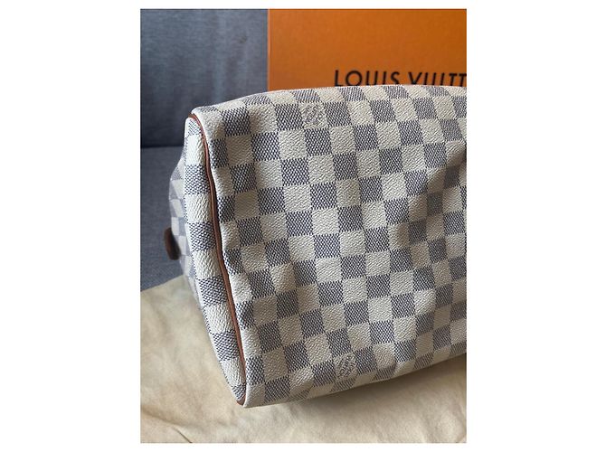 Borsa Louis Vuitton Speedy 30 Damier Azur - vista 20