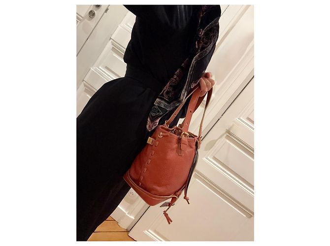 BOHO-CHIC RARO Borsa Tote Chloé « Ellen » Terracotta / Brique – Come Nuova - vista 17