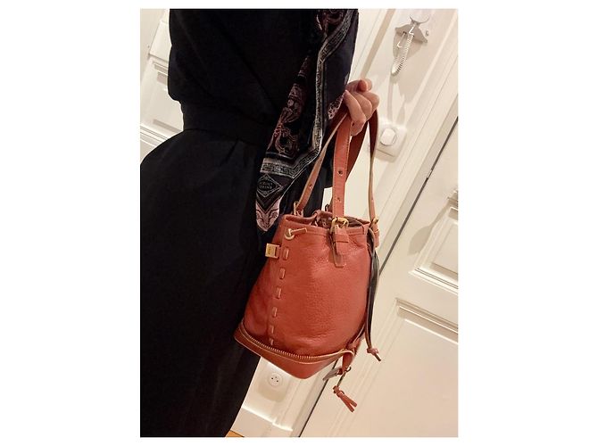 BOHO-CHIC RARO Borsa Tote Chloé « Ellen » Terracotta / Brique – Come Nuova - vista 4