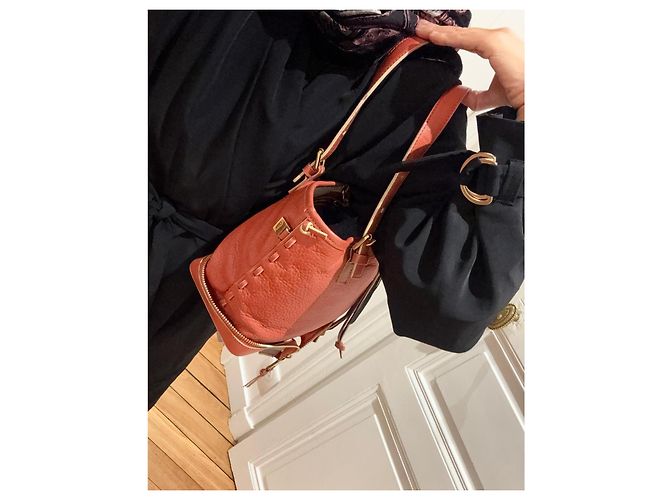 BOHO-CHIC RARO Borsa Tote Chloé « Ellen » Terracotta / Brique – Come Nuova - vista 5