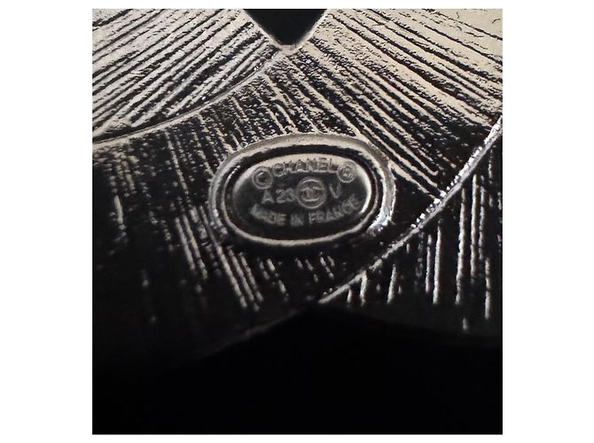Chanel CC Logo Kristall Brosche Silber - Ansicht 4