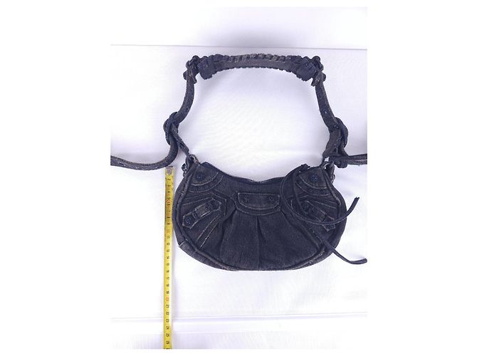 borsa in denim Balenciaga - vista 11