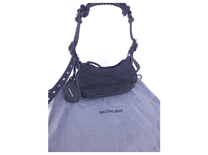borsa in denim Balenciaga - vista 15