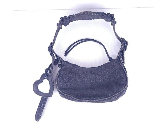 borsa in denim Balenciaga - vista 2