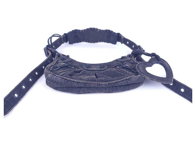 borsa in denim Balenciaga - vista 4