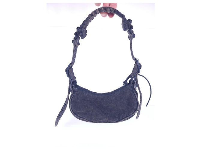 borsa in denim Balenciaga - vista 6