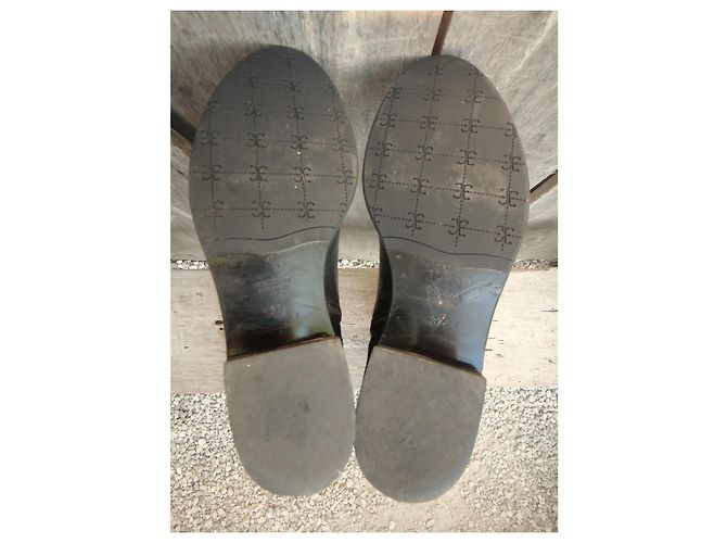 Autre Marque Fabi Botas altas de cuero negro - vista 6
