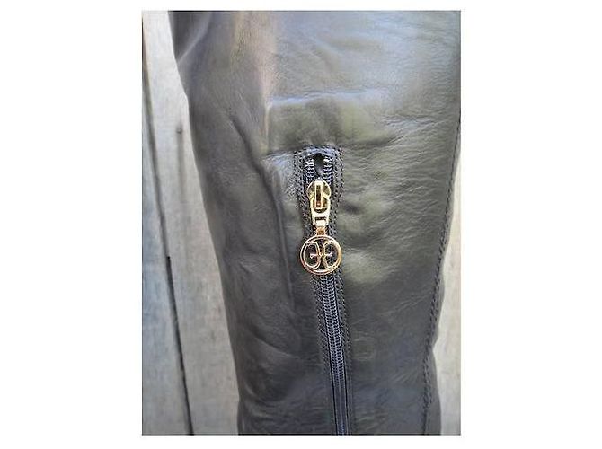 Autre Marque Fabi Botas altas de cuero negro - vista 7