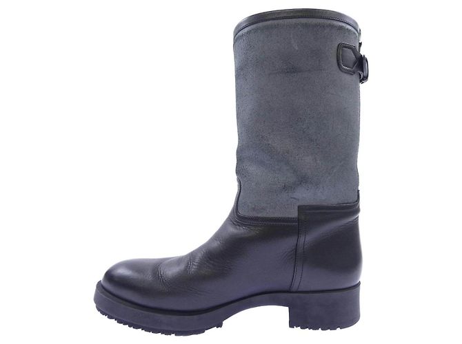 Stivali in pelle nera Hermès - vista 2