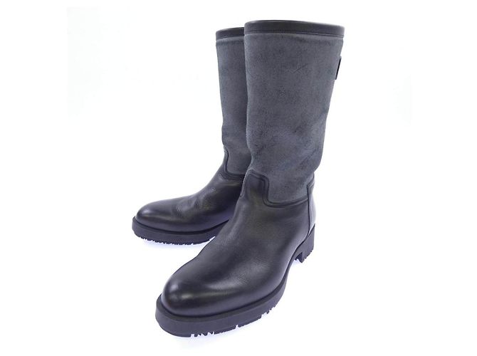 Stivali in pelle nera Hermès - vista 3