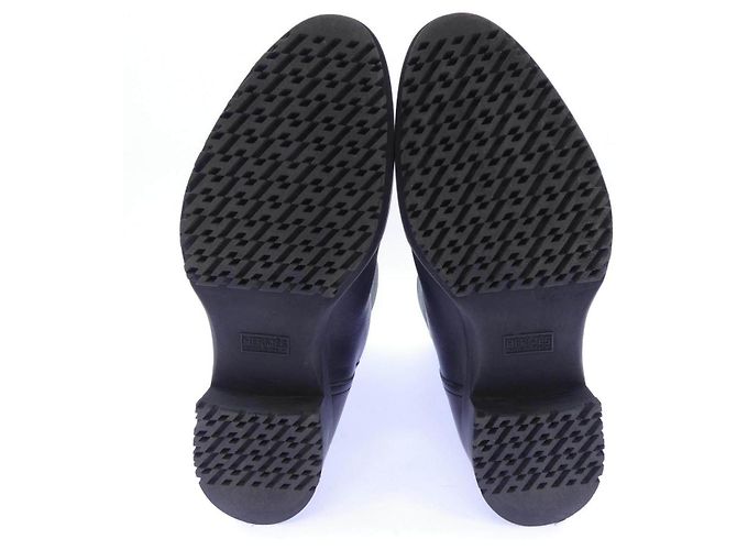 Stivali in pelle nera Hermès - vista 4