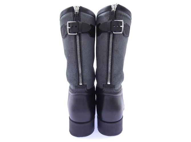 Stivali in pelle nera Hermès - vista 5