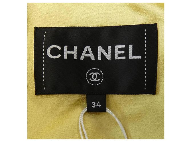 Chaqueta sin cuello de seda Chanel - vista 5