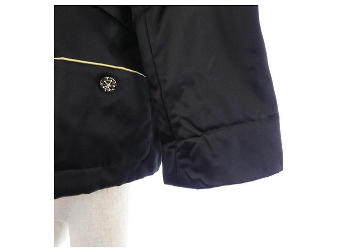 Chaqueta sin cuello de seda Chanel - vista 7