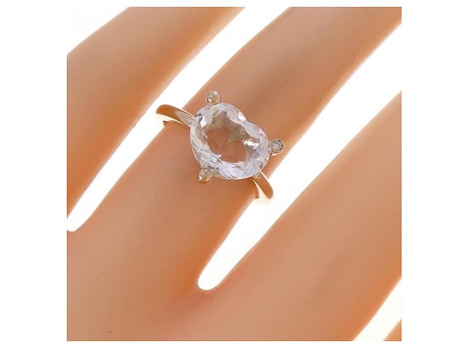 Autre Marque Anello Ponte Vecchio Au750 Oro Rosa Cristallo e Diamante - vista 5