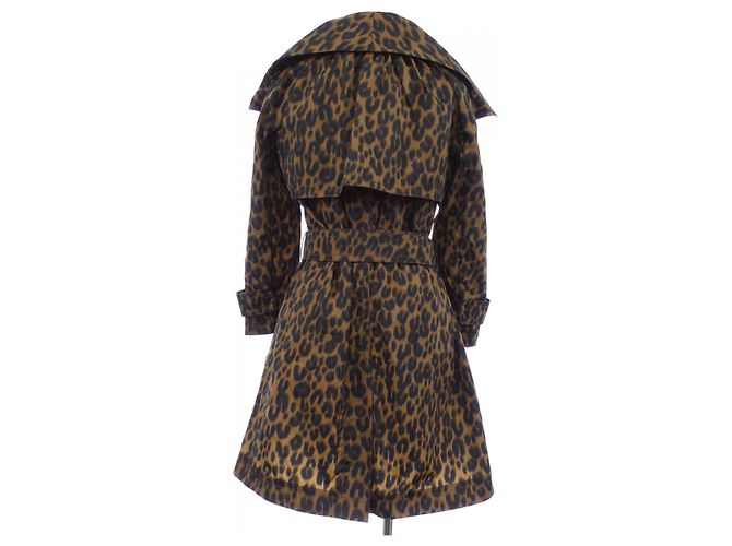 Abrigo Louis Vuitton Marrón de Tela - vista 2