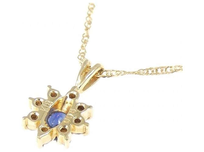 Autre Marque Collana Au750 Zaffiro e Diamante - vista 4