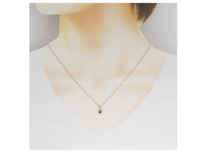 Autre Marque Collana Au750 Zaffiro e Diamante - vista 6