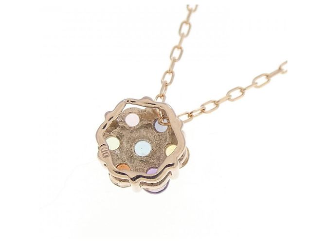 Autre Marque Collar K10 Pink Gold Multi Gemstone - vista 4