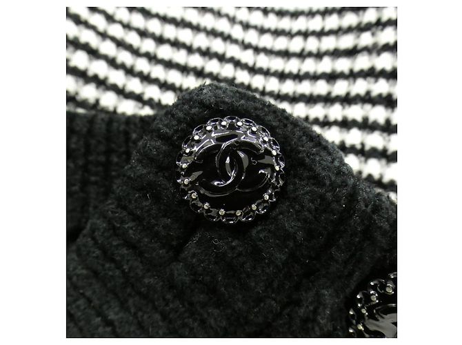 Chanel Strickoberteil Schwarz - Ansicht 8