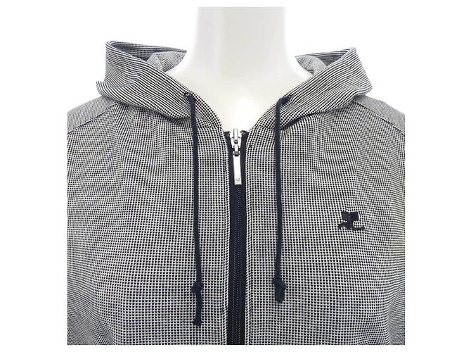 Autre Marque Courreges Hoodie Schwarz Weiß - Ansicht 5