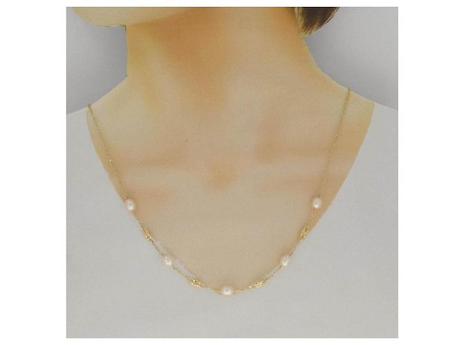 Collana Mikimoto in perle d'acqua dolce Au750 - vista 5