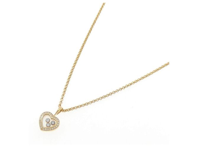 Collana Chopard in oro giallo 750 e diamanti - vista 2