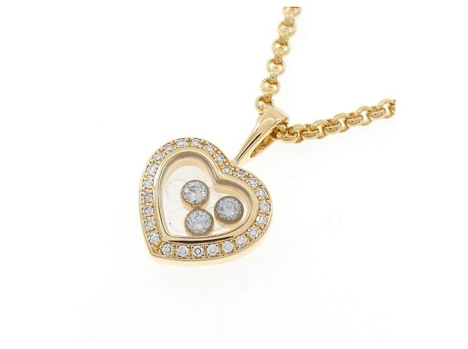 Collana Chopard in oro giallo 750 e diamanti - vista 3