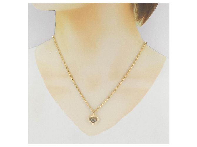 Collana Chopard in oro giallo 750 e diamanti - vista 6