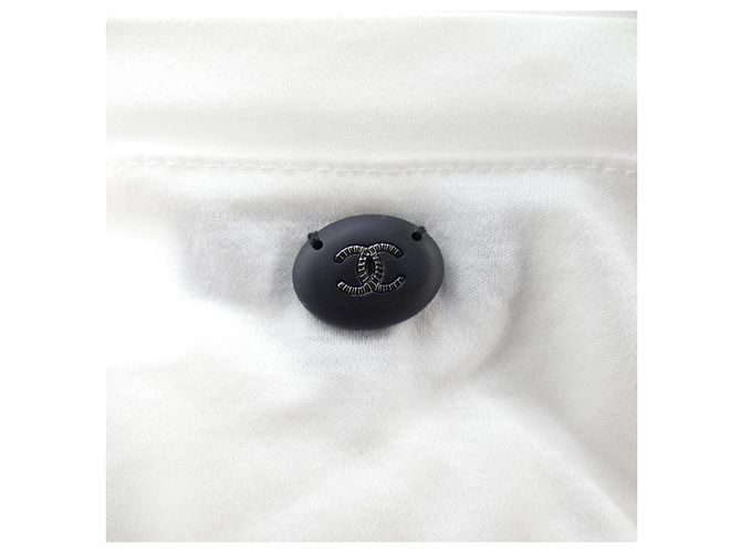 Top Chanel Blanco de Tela - vista 6