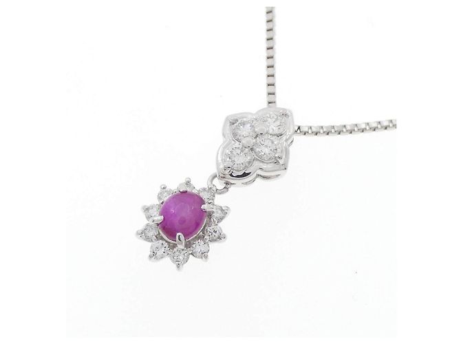 Autre Marque Platinum Star Ruby Diamond Halskette - Ansicht 3