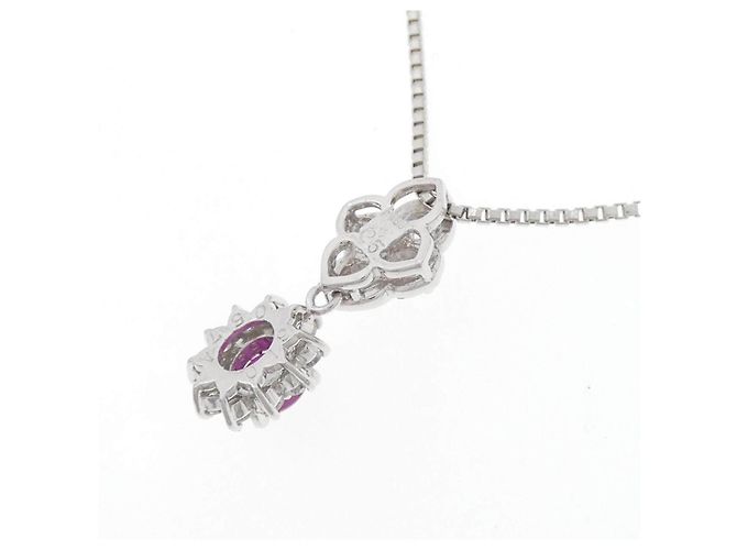 Autre Marque Platinum Star Ruby Diamond Halskette - Ansicht 4