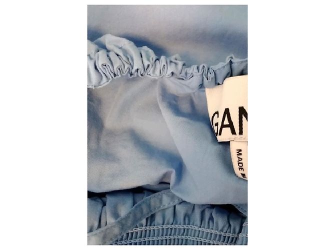 Vestido de verano de algodón azul Ganni - vista 7