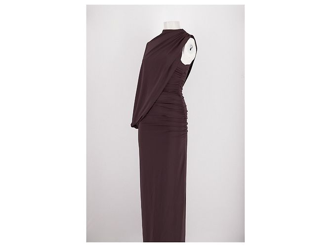 Autre Marque Vestido maxi marrón MESHKI - vista 4