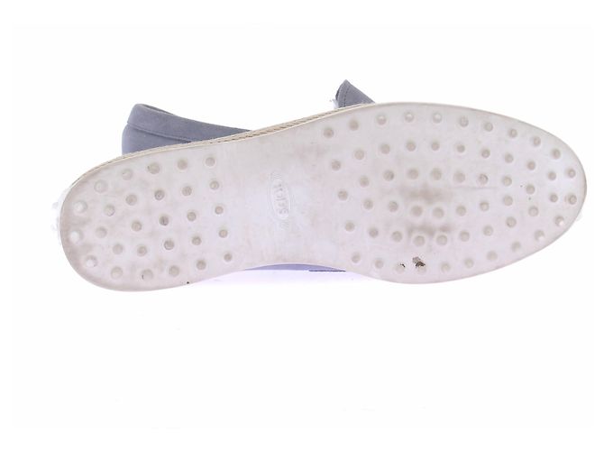Tod's Mocassini in camoscio grigio blu - vista 5