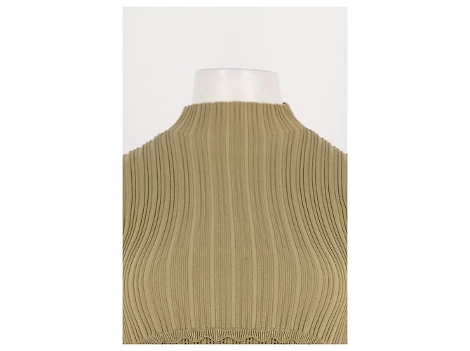 Autre Marque MESHKI Kleid in Khaki mit Rüschen - Ansicht 5