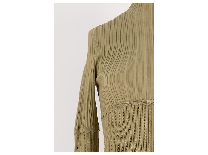 Autre Marque MESHKI Kleid in Khaki mit Rüschen - Ansicht 6