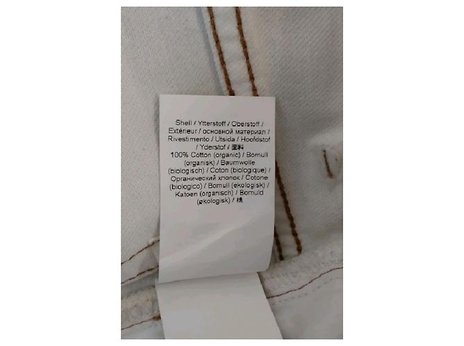 Ganni Jeans in cotone argentato - vista 6