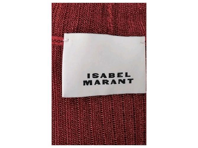 Isabel Marant Maxikleid rot Rollkragen Langarm - Ansicht 7