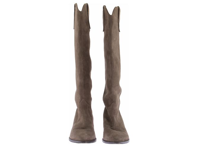 Isabel Marant Botas Santiag "Denvee" kaki - vista 3