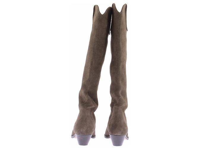 Isabel Marant Botas Santiag "Denvee" kaki - vista 6